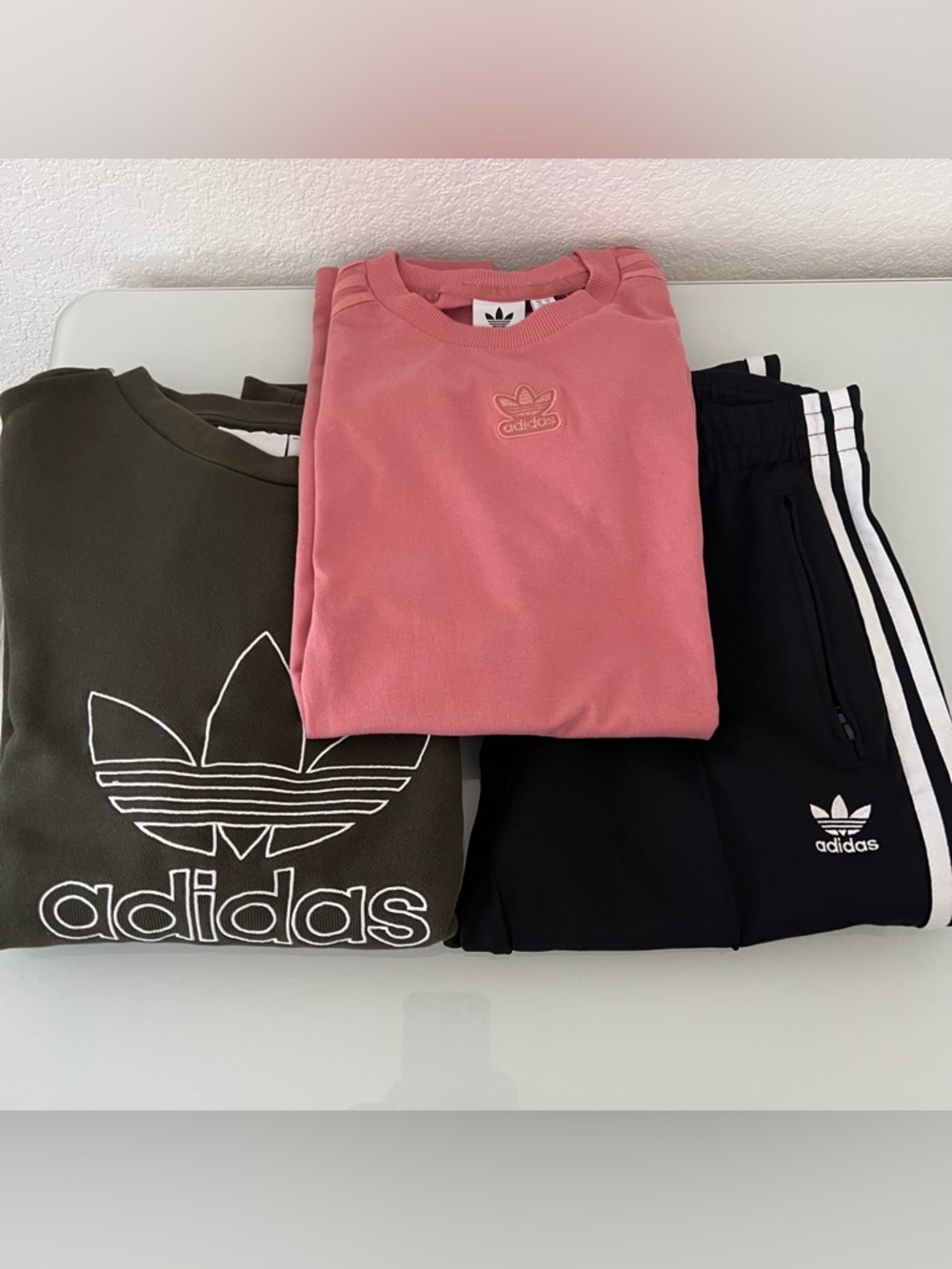 Adidas Bundle: Shirt, Sweatshirt & Track Pants